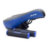 Selim Vazado Gts Banco Gel C/ Manoplas E Carrinho Mtb Bike