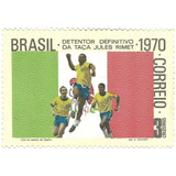 Selo 682 Brasil Tricampeão Futebol Pelé Tostão Jairzinho