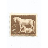 Selo Al.reich,selo Fauna/cavalos 1944,yvert 821,mint.descr.
