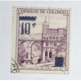 Selo Antigo Colombia - Santuario De Las Lajas - 1958