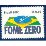 Selo Brasil,fome Zero 2003,mint.ver Descrição.