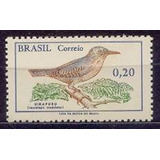Selo Brasil pássaros uirapuru 1968 mint