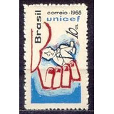 Selo Brasil,selo Unicef,10c 1968,mint.ver Descrição.