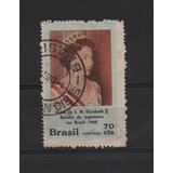 Selo Brasil,visita R.elizabeth Da Inglaterra 68,usado.descr.