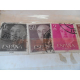 Selo Espanha,6 Selos Gen Franco Diferentes Usados.