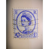 Selo Inglaterra - Rainha Elizabeth Il - 4 Pence - 1955 /1957