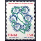 Selo Itália 50°aniv rotary Italiano 1973 mint