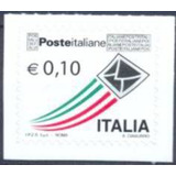 Selo Itália,poste Italiane,0,10 E 2010,mint.ver Descrição.