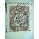 Selo Portugal - 30 Cent - Regular - Caravela - 1943