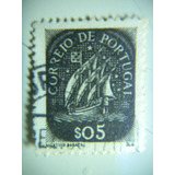 Selo Portugal - 5 Cent - Regular - Caravela - 1943