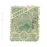 Selo Postal Antigo Madrugada Republicana 1900 50 Réis - F03