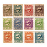 Selo Varig Lote Com 12 Diferentes Novos Com Goma Mista
