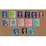 Selos Antigos Inglaterra Rainha Elizabeth 1977 Cod. Eng0906