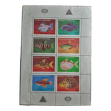 Selos Argentina - Fauna - 2ª Folha Peixes Água Doce - 1987