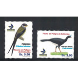 Selos Bolívia 2017 - Série Fauna Em Risco De Extinção - Aves