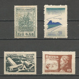 Selos Brasil,4 Selos Comemorativos 1953/59,novos.