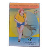 Selos Brasil Bloco Copa Do Mundo Fifa Itália - 1990