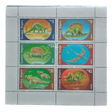 Selos BuLGária - Folha Animais Pré-históricos - 1990
