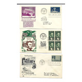 Selos Clássicos 6 Envelopes Fdc Estados