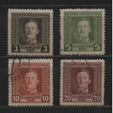 Selos Da Bosnia E Herzegovina,selos Imp Karl 1° 1917,usado
