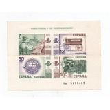 Selos Da Espanha,folha Museu Postal Da Espanha 1981,novo.