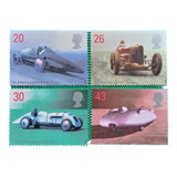 Selos Grã-bretanha Rainha Elizabeth Ii - Carros De Corrida