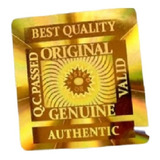 Selos Lacre Holográficos Quality Dourado 1.5x1.5cm 100und
