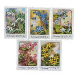 Selos União Soviética - Série Flores - 1983