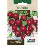 Semente De Rabanete Cometo Topseed Sem Agrotóxico - 2g Horta