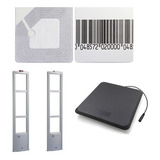 Sensor Antifurto Par Antenas Eas, 1000 Adesivos E Desativado