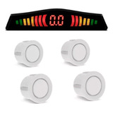 Sensor De Aproximação 4 Sensores Ré Display Led Cor Branco