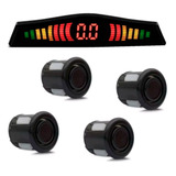 Sensor De Aproximação 4 Sensores Ré Display Led Cor Preto