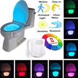 Sensor De Presença Luz Led 8 Cores Vaso Sanitário Lightbowl