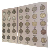 Série Completa 51 Moedas Quarter Dólar 50 Estados Americanos