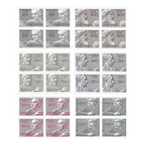Série Completa Quadra Selo 1110-115 Portugal 1971 Escultores