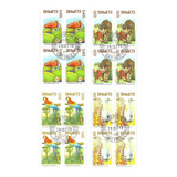 Série Completa Quadra Selo 825-828 Com Cbc Fauna E Flora