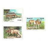 Série Completa Selo 1261-1263 Animais Da Fauna Brasileira