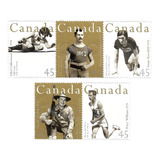 Série Completa Selo 1470-1474 Canadá 1996 Olimpíada Atletas