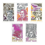 Série Completa Selo 1745-1748 França 1973 Pessoas Famosas