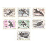Série Completa Selo 974-80 Áustria 1963 Olimpíadas Innsbruck