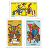 Série Completa Selo 999-1001 Folclore Cavalhada