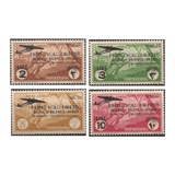 Série Completa Selo Tripolitania 1934 1º Voo Roma Argentina