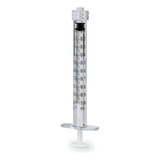 Seringa 1ml Luer Lock Polipropileno Sem Agulha Kit C/ 100 Un Capacidade Em Volume 1 Ml