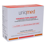 Seringa De Insulina 0,5ml C/agulha Fixa