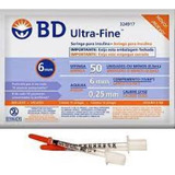 Seringa De Insulina Bd Ultra-fine 6mm