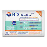 Seringa De Insulina Ultra Fine Bd 100ui 6mm (1ml) C/10 Und