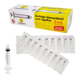 Seringa Descartável S/ Agulha Bico Rosca Dupla 5ml - 100 Uni Capacidade Em Volume 5 Ml