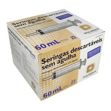 Seringa HiPodérmica 60 Ml Descarpack Bico Cateter - 50 Unid
