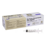 Seringa HiPodérmica Estéril Slip 5ml Sem Agulha 100 Un