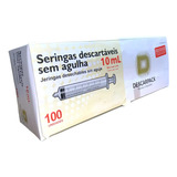 Seringa Hipodermica 10ml Luer Lock Sem